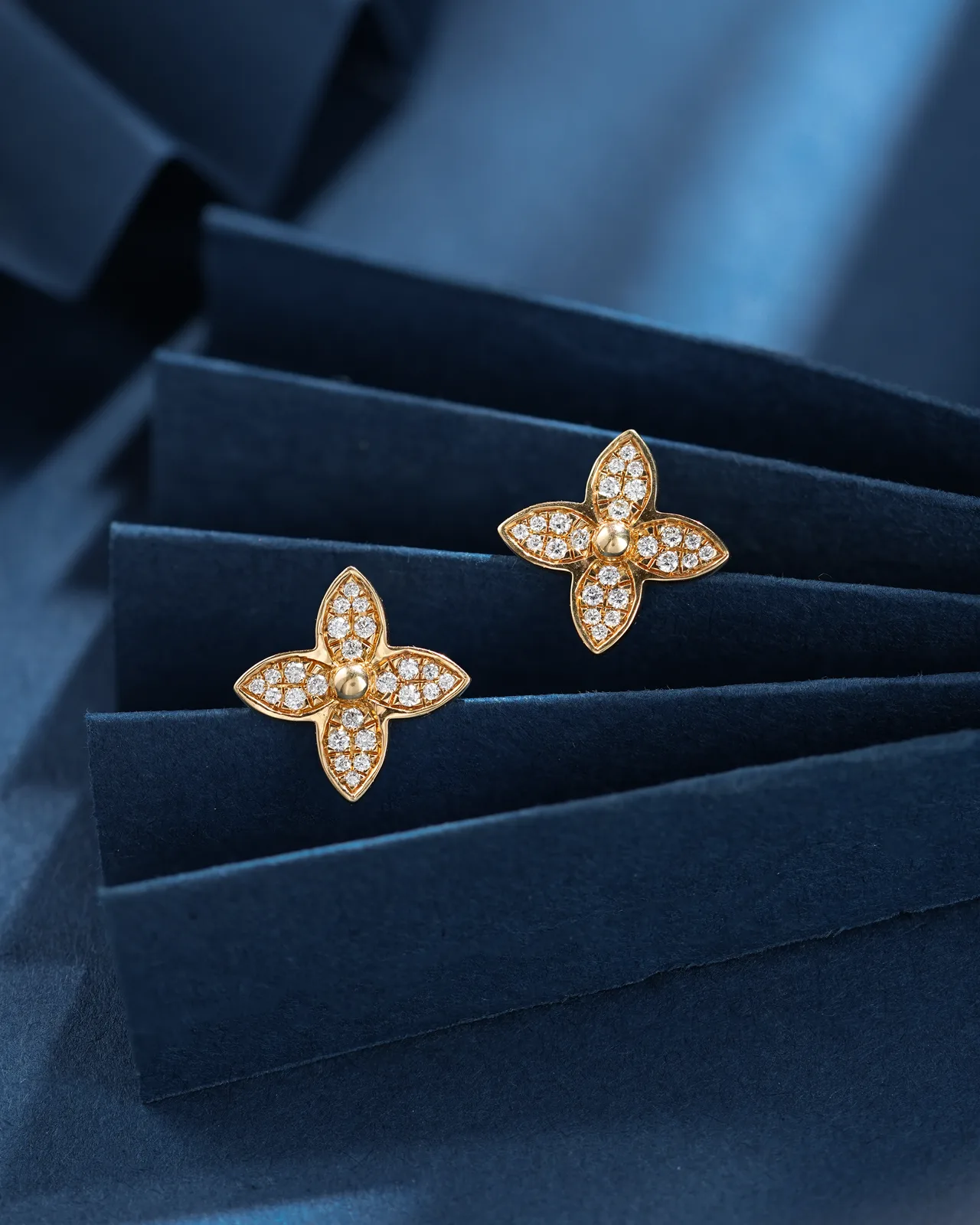 Sparkling diamond earrings