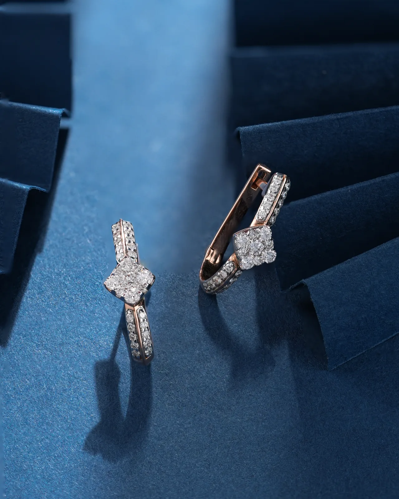 Elegant diamond earrings